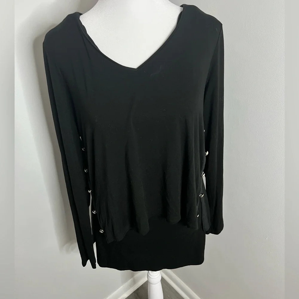 White House black market‎ multi layered shirt